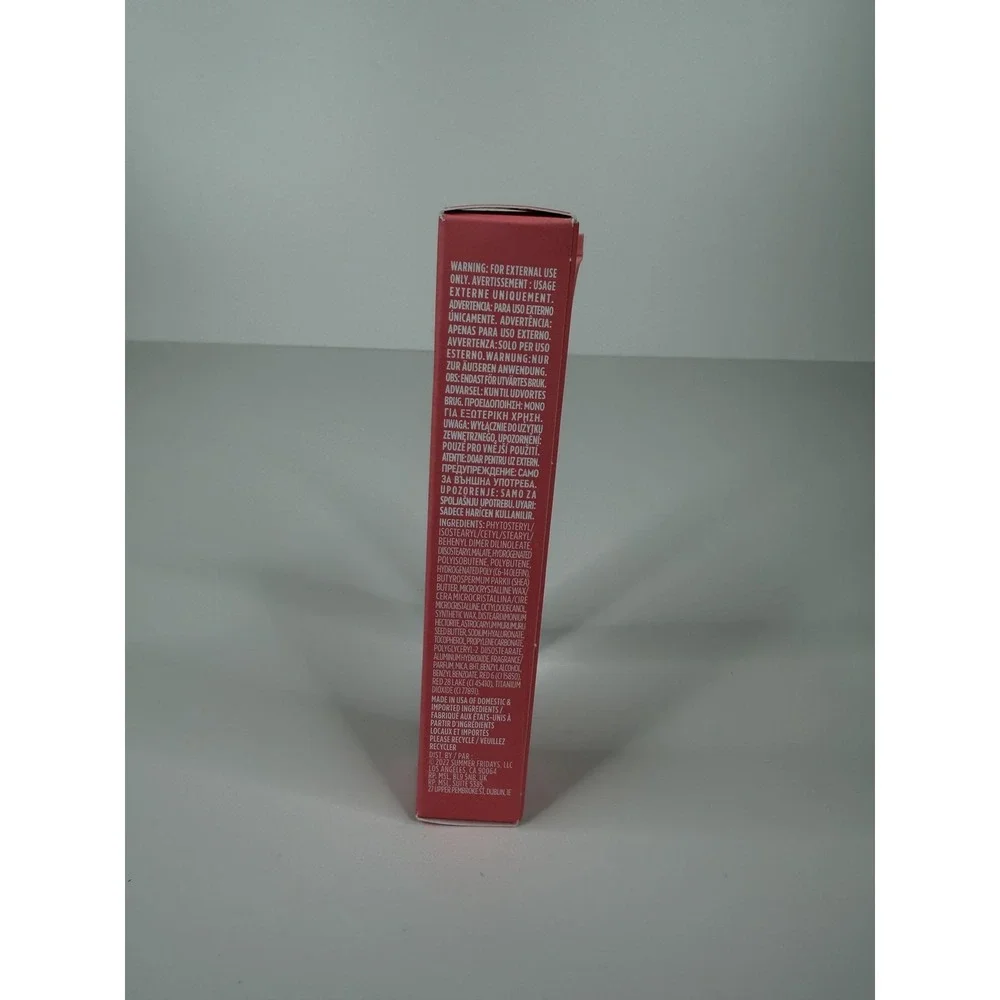 Summer Fridays Lip Butter Balm Pink Sugar 15g 0.5oz Hydrating Vegan Dry Lips